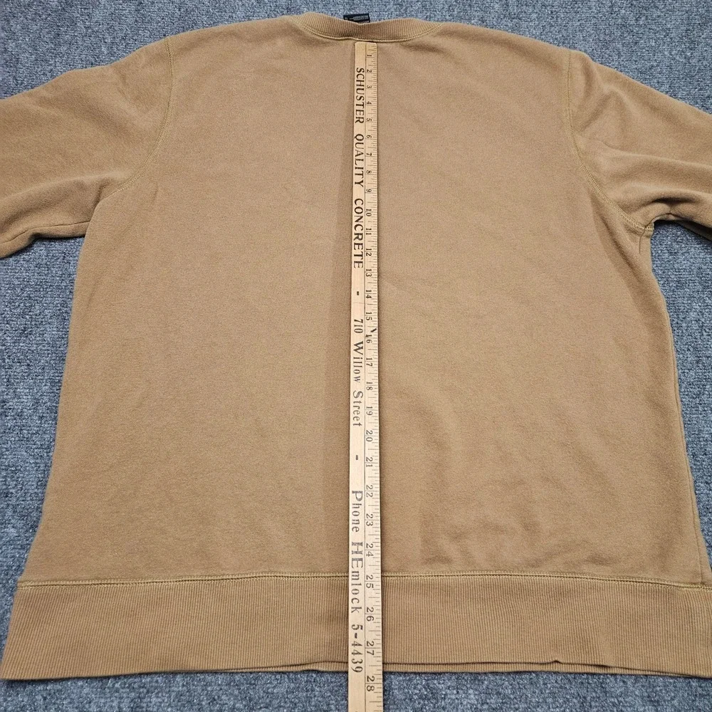 The North Face Crewneck Sweatshirt XL‎ Tan Fleece-Lined Pullover Outdoor Casual
